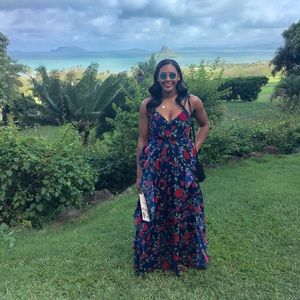 Fame and Partners Floral Bustier Dress